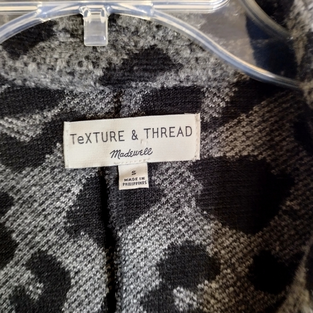 Madewell Texture & Thread Blazer Coat in Jungle Cat sz S - Picture 5 of 9